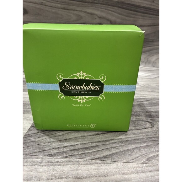 NIB Snowbabies COCOA FOR TWO Department 56 Figurine With Box 2007 Retired - Picture 4 of 5